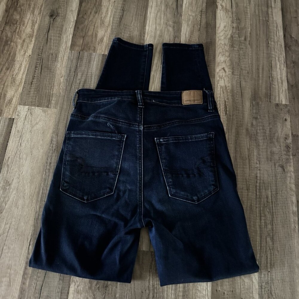 Women's American Eagle Blue Highest Rise Jegging Size 6 Reg. Super Stretch